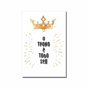 Placa Decorativa para Banheiro o Trono é Todo Seu Placa Decorativa para Banheiro o Trono é Todo Seu