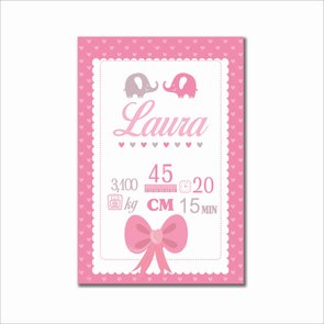 Placa Decorativa Personalizada Infantil Maternidade - menina Placa Decorativa Personalizada Infantil Maternidade - menina