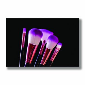 Placa Decorativa Pincéis Rosa Placa Decorativa Pincéis Rosa