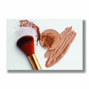 Placa Decorativa Pincel Dourado Placa Decorativa Pincel Dourado