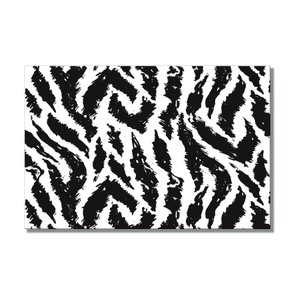 Placa Decorativa Preto e Branco Pattern Pele de Animal Placa Decorativa Preto e Branco Pattern Pele de Animal