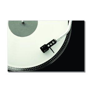 Placa Decorativa Preto e Branco Toca Discos de Vinil Vintage Placa Decorativa Preto e Branco Toca Discos de Vinil Vintage