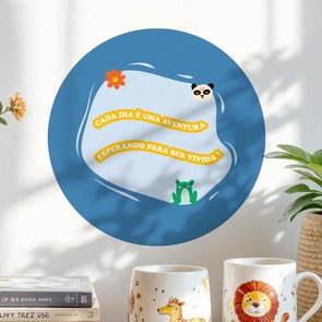 Placa Decorativa Redonda Frase Placa Decorativa Redonda Frase