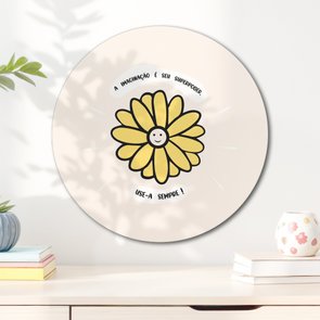 Placa Decorativa Redonda Frase Placa Decorativa Redonda Frase