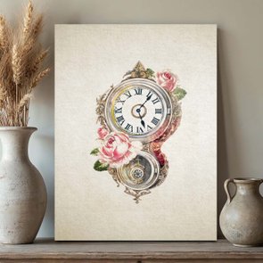 Placa Decorativa Relógio Vintage Placa Decorativa Relógio Vintage