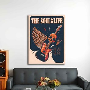 Placa Decorativa Rock And Roll The Soul Of Life Placa Decorativa Rock And Roll The Soul Of Life
