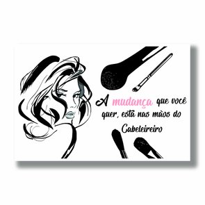 Placa Decorativa Salão De Beleza A Mudança Que Você Quer, Está Nas Mãos Do Cabeleireiro Placa Decorativa Salão De Beleza A Mudança Que Você Quer, Está Nas Mãos Do Cabeleireiro