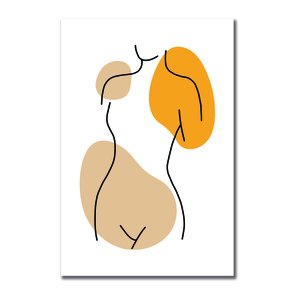 Placa Decorativa Silhueta Corpo Feminina Placa Decorativa Silhueta Corpo Feminina