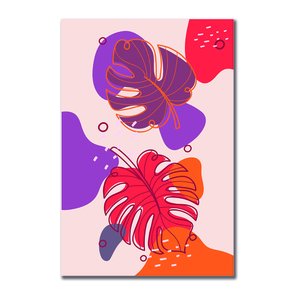 Placa Decorativa Silhueta Folha De Adão Placa Decorativa Silhueta Folha De Adão