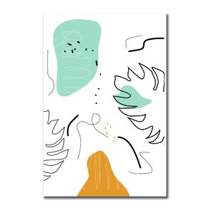 Placa Decorativa Silhueta Folhas Placa Decorativa Silhueta Folhas