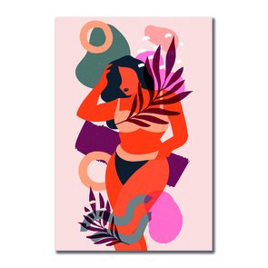 Placa Decorativa Silhueta Mulher Bronzeada Placa Decorativa Silhueta Mulher Bronzeada