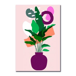 Placa Decorativa Silhueta Vaso Bordo Placa Decorativa Silhueta Vaso Bordo