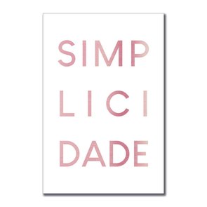Placa Decorativa Simplicidade Placa Decorativa Simplicidade