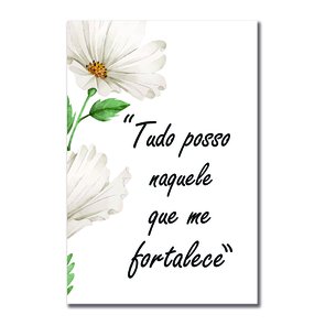 Placa Decorativa Tudo Posso Naquele que me Fortalece Placa Decorativa Tudo Posso Naquele que me Fortalece