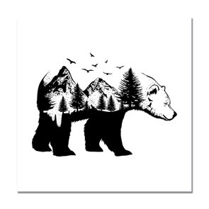 Placa Decorativa Urso Nature Placa Decorativa Urso Nature