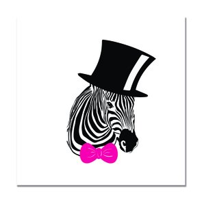 Placa Decorativa Zebra Pop Art Placa Decorativa Zebra Pop Art