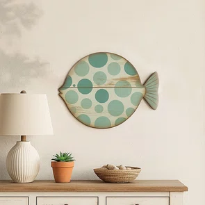 Placa Decorativa Peixe em MDF 3mm Estilo Náutico e Praia