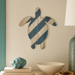 Placa Decorativa Tartaruga Marinha em MDF 3mm Estilo Náutico e Praia