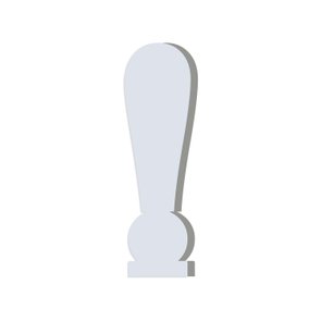 Ponto de Exclamação Decorativo em Mdf 15mm Ponto de Exclamação Decorativo em Mdf 15mm