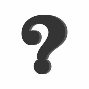 Ponto de Interrogação Decorativo em Mdf 6mm Ponto de Interrogação Decorativo em Mdf 6mm