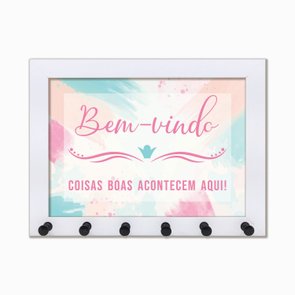 Porta Chaves Bem-vindo - coisas boas acontecem aqui Porta Chaves Bem-vindo - coisas boas acontecem aqui
