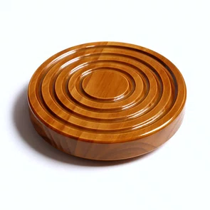 Porta Copo Redondo Com Frisos Em Madeira Pinus Apoio De Mesa Para Drinks E Taças Porta Copo Redondo Com Frisos Em Madeira Pinus Apoio De Mesa Para Drinks E Taças