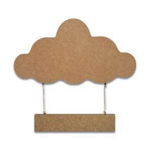 Porta Maternidade Para Quarto Infantil Em Mdf Nuvem Com Plaquinha Porta Maternidade Para Quarto Infantil Em Mdf Nuvem Com Plaquinha