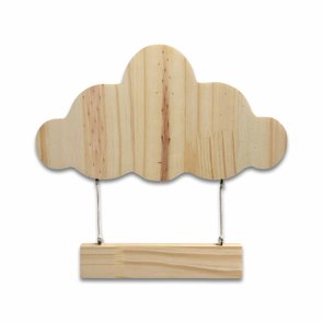 Porta Maternidade Para Quarto Infantil Em Pinus Nuvem Com Plaquinha Porta Maternidade Para Quarto Infantil Em Pinus Nuvem Com Plaquinha