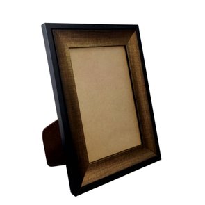 Porta Retrato de Moldura Hot Stamp Efeito Metalizado e PVC Antirreflexo Mais Fundo com Suporte - 4,1x1,8 Porta Retrato de Moldura Hot Stamp Efeito Metalizado e PVC Antirreflexo Mais Fundo com Suporte - 4,1x1,8