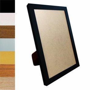 Porta Retrato de Moldura Lisa Revestida e PVC Antirreflexo Mais Fundo com Suporte - 2x2 Porta Retrato de Moldura Lisa Revestida e PVC Antirreflexo Mais Fundo com Suporte - 2x2