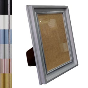 Porta Retrato de Moldura Micro Metalizada e Vidro Mais Fundo com Suporte - 3,4x2,1 Porta Retrato de Moldura Micro Metalizada e Vidro Mais Fundo com Suporte - 3,4x2,1