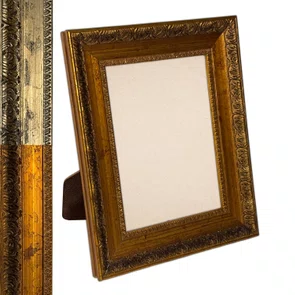 Porta Retrato de Moldura Provençal com Gravação e PVC Mais Fundo com Suporte - 4,3x2,5