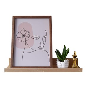 Prateleira de Parede em MDF Cru para Quadros e Decorações - 60x12,6 Prateleira de Parede em MDF Cru para Quadros e Decorações - 60x12,6