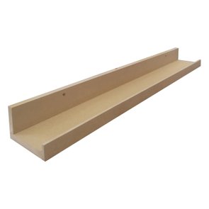 Prateleira de Parede em MDF Cru para Quadros e Decorações - 90x12,6 Prateleira de Parede em MDF Cru para Quadros e Decorações - 90x12,6