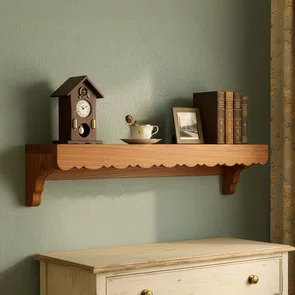 Prateleira  Decorativa em Madeira Pinus Estilo Modern Heritage