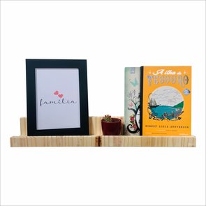 Prateleira de Madeira Pinus Parede Multiuso para Quarto Sala Quadros Placas - 60x8cm - Farmhouse Prateleira de Madeira Pinus Parede Multiuso para Quarto Sala Quadros Placas - 60x8cm - Farmhouse