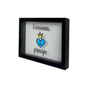 Quadro Cofre Criativo Economias do Príncipe - Fundo Branco Quadro Cofre Criativo Economias do Príncipe - Fundo Branco
