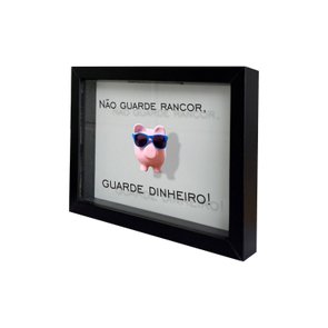 Quadro Cofre Criativo Não Guarde Rancor, Guarde Dinheiro - Fundo Branco Quadro Cofre Criativo Não Guarde Rancor, Guarde Dinheiro - Fundo Branco