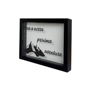 Quadro Cofre Criativo Para a Minha Próxima Aventura - Fundo Branco Quadro Cofre Criativo Para a Minha Próxima Aventura - Fundo Branco