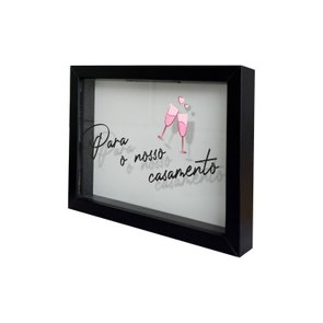 Quadro Cofre Criativo Para o Nosso Casamento - Fundo Branco Quadro Cofre Criativo Para o Nosso Casamento - Fundo Branco