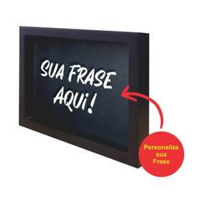 Quadro Cofre Decorativo Personalizado com Moldura Lisa Revestida - 3x1,5 Quadro Cofre Decorativo Personalizado com Moldura Lisa Revestida - 3x1,5