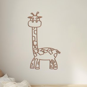 Aplique De Parede 3D Infantil Animais Girafa Mdf 3mm Aplique De Parede 3D Infantil Animais Girafa Mdf 3mm