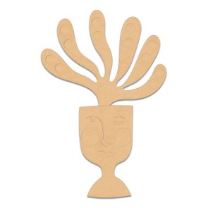 Quadro Para Colorir De Parede 3D Vaso Matisse Em Mdf Cru Quadro Para Colorir De Parede 3D Vaso Matisse Em Mdf Cru