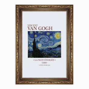 Quadro Decorativo A Noite Estrelada de Van Gogh Quadro Decorativo A Noite Estrelada de Van Gogh