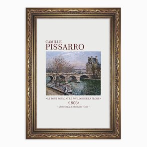 Quadro Decorativo A Ponte Real e o Pavilhão Flore Quadro Decorativo A Ponte Real e o Pavilhão Flore