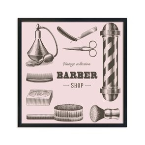 Quadro Decorativo Barber Shop Vintage Collection Quadro Decorativo Barber Shop Vintage Collection