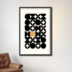 Quadro Decorativo Bauhaus Formas Abstratas Quadro Decorativo Bauhaus Formas Abstratas