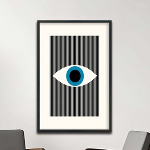Quadro Decorativo Bauhaus Olho Geométrico Quadro Decorativo Bauhaus Olho Geométrico