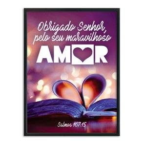 Quadro Decorativo Bíblico Salmos 107:15 Quadro Decorativo Bíblico Salmos 107:15