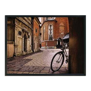 Quadro Decorativo Bicicleta em Beco Quadro Decorativo Bicicleta em Beco